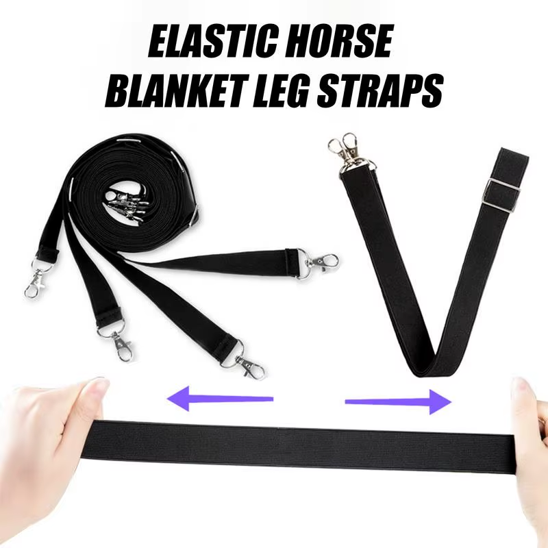 Horse Blanket Sheet Leg Straps Adjustable Length Horse Blanket Leg Straps 25.6 t
