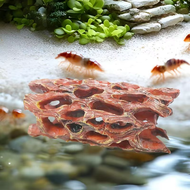 Aquarium Shrimp Hideouts Stable Shrimp Breeding Cave Irregular Shape Decor Coral