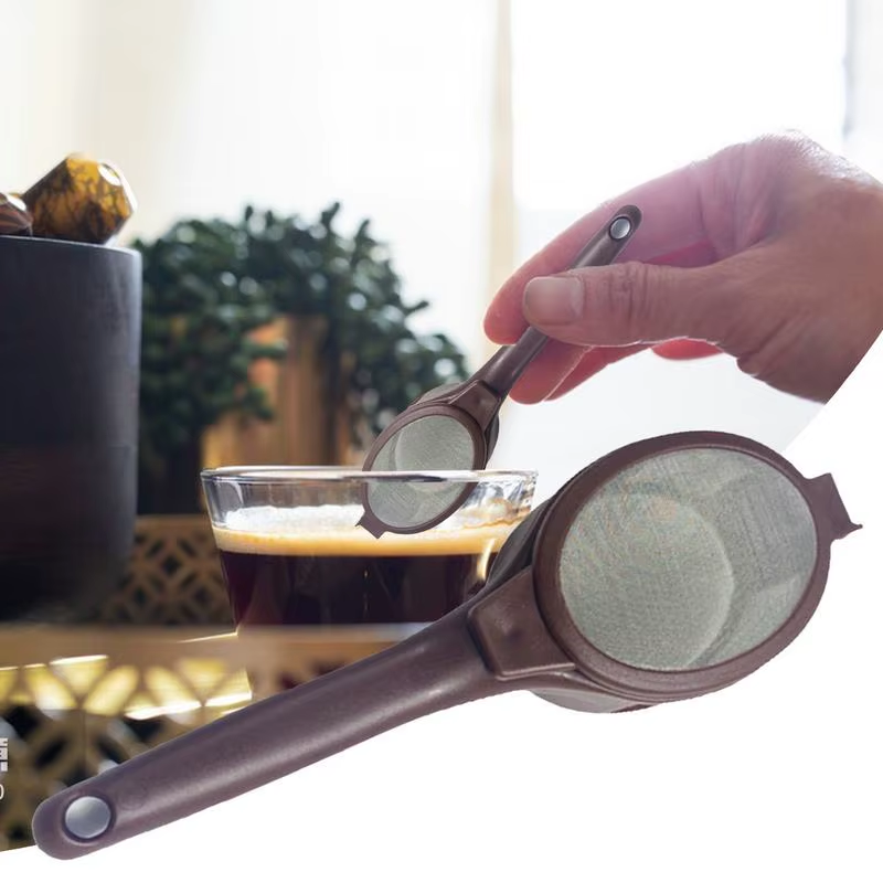 Coffee Powder Filter Spoon Household Tea Strainer Infuser Portable Fine Mesh Fil