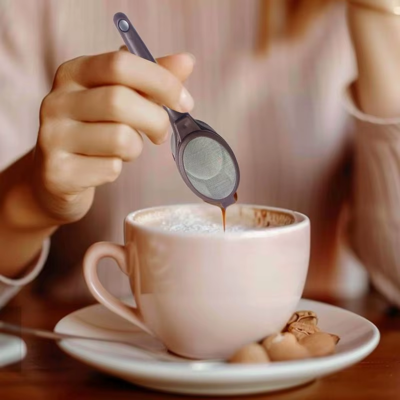 Coffee Powder Filter Spoon Household Tea Strainer Infuser Portable Fine Mesh Fil