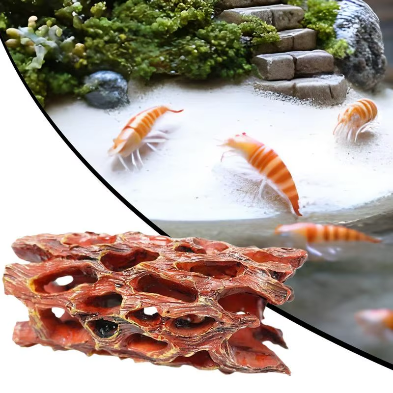 Shrimp Hides for Aquarium Stable Shrimp Cave Aquarium Tunnel Irregular Shape Dec
