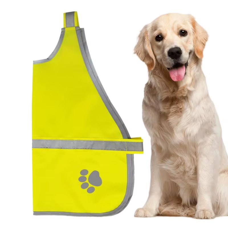 Reflective Dog Vest Pet Construction Coat High Visibility Pet Service Apparel fo