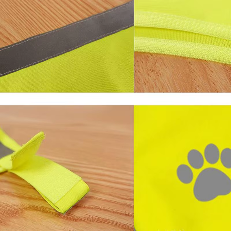 Reflective Dog Vest Pet Construction Coat High Visibility Pet Service Apparel fo