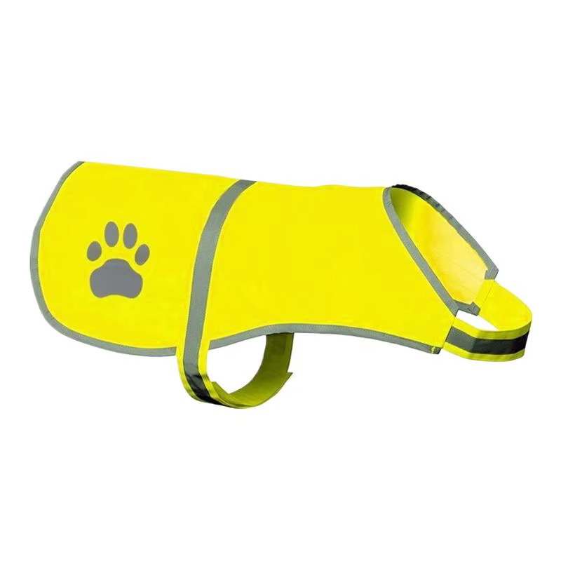 Reflective Dog Vest Pet Construction Coat High Visibility Pet Service Apparel fo