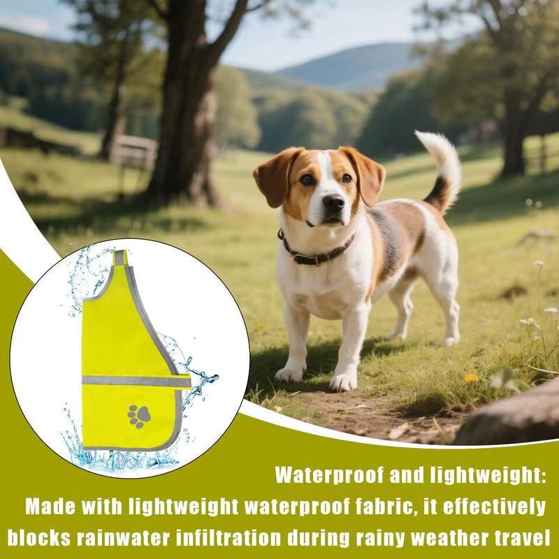 Reflective Dog Vest Pet Construction Coat High Visibility Pet Service Apparel fo
