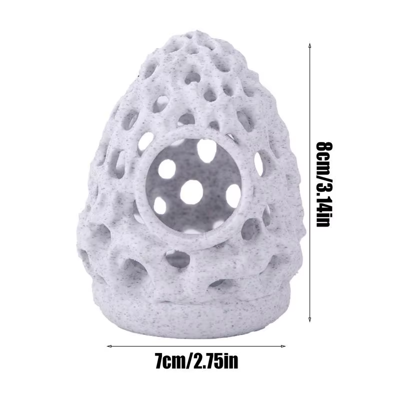 Fish Cave for Aquarium Aquarium Rock Cave Fish House Realistic Porous Stone Orna