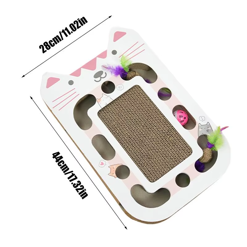 Cat Scratch Pad Interactive Multifunctional Scratch Pad for Cats Reusable Pet Ac