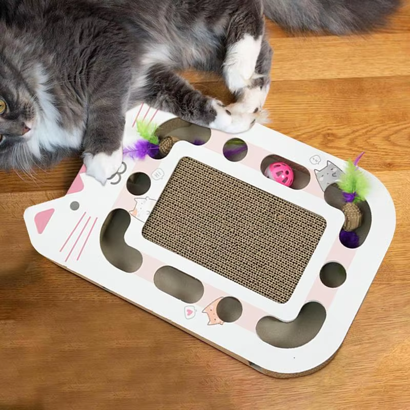 Cat Scratch Pad Interactive Multifunctional Scratch Pad for Cats Reusable Pet Ac