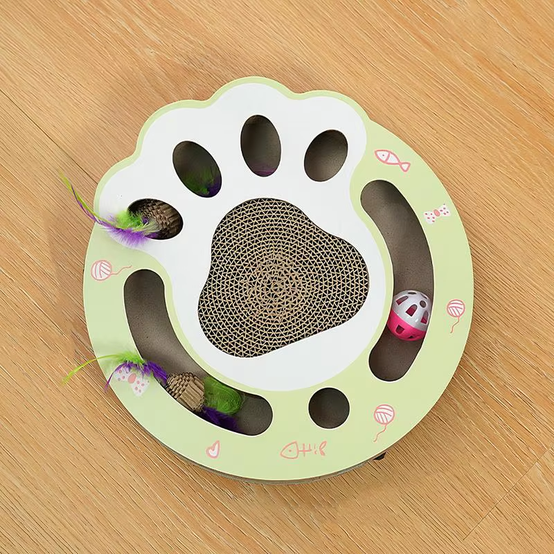 Cat Cardboard Sturdy Cat Scratching Mat Interactive Sturdy Funny Multi Functiona