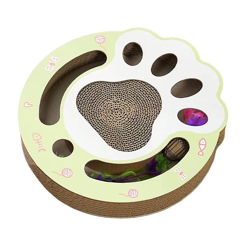 Cat Cardboard Sturdy Cat Scratching Mat Interactive Sturdy Funny Multi Functiona