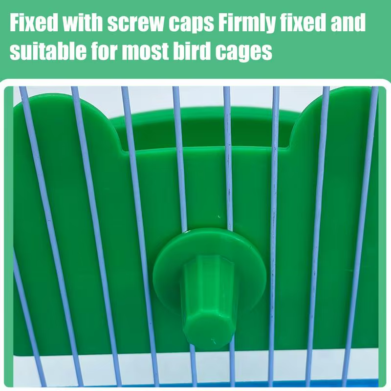 Bird Bowls for Cage Bird Food Container Splash-Proof Lovebird Bathing Dish for G