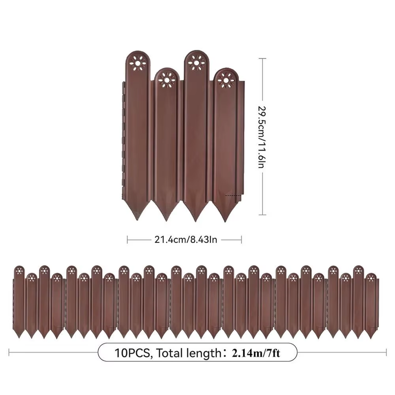 Garden Edging Border 10 Pack Flower Bed Edging Borders Decorative Garden Fencing