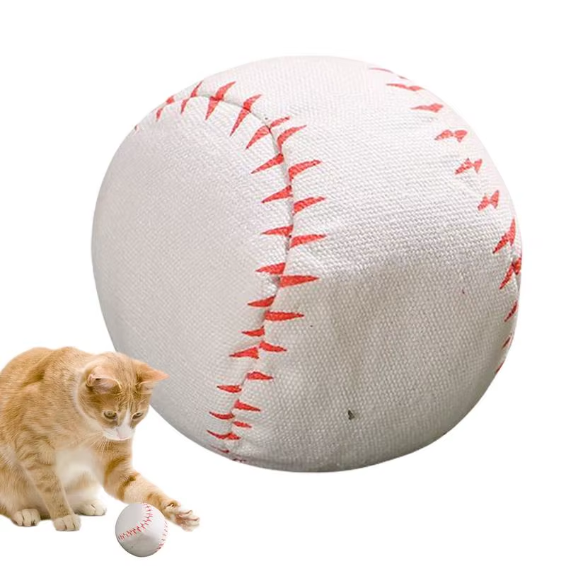 Interactive Cat Ball Toy Funny Kitten Teeth Cleaning Toys Colorful Pet Portable