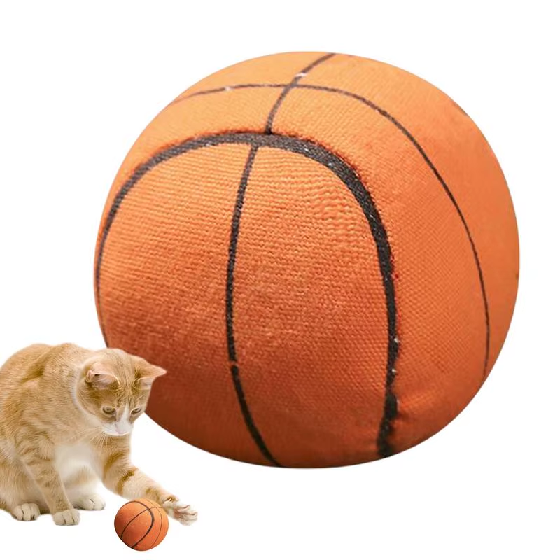 Interactive Cat Ball Toy Funny Kitten Teeth Cleaning Toys Colorful Pet Portable