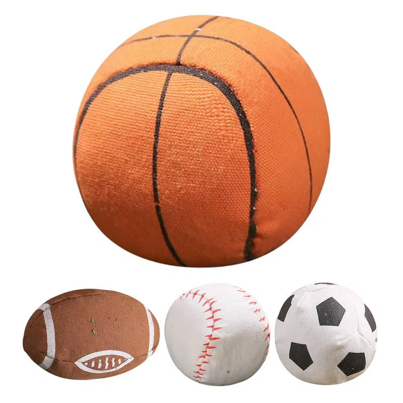 Interactive Cat Ball Toy Funny Kitten Teeth Cleaning Toys Colorful Pet Portable
