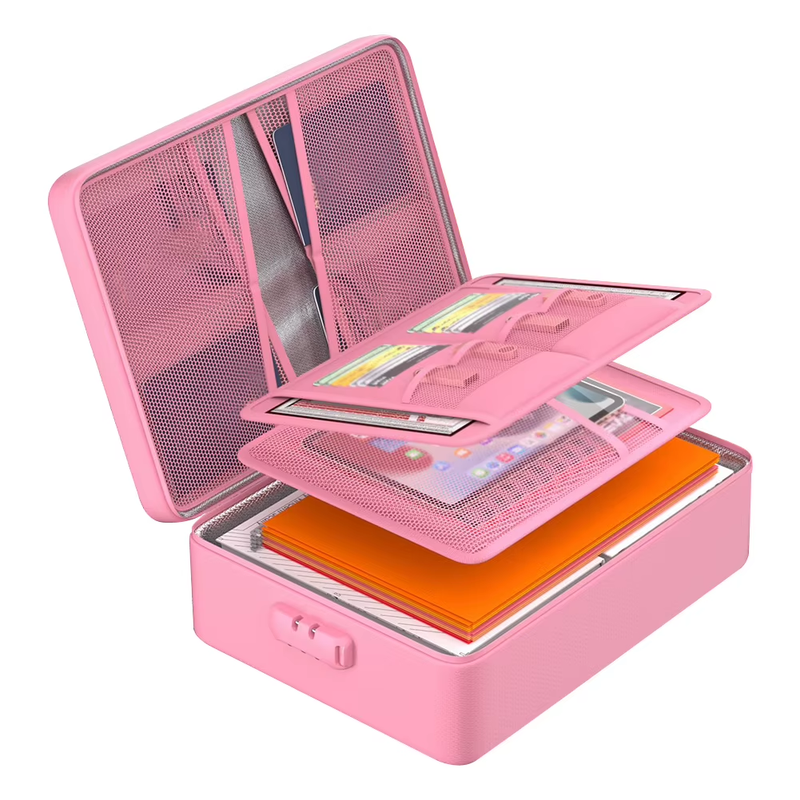 Fireproof Document Organizer Multi-Layer Document Box Waterproof File Box for Im