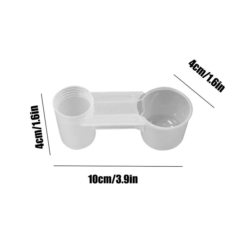 Poultry Cage Cup Supplies Water-Saving Bird Drinker Feeder Cup Safe Splash-Proof