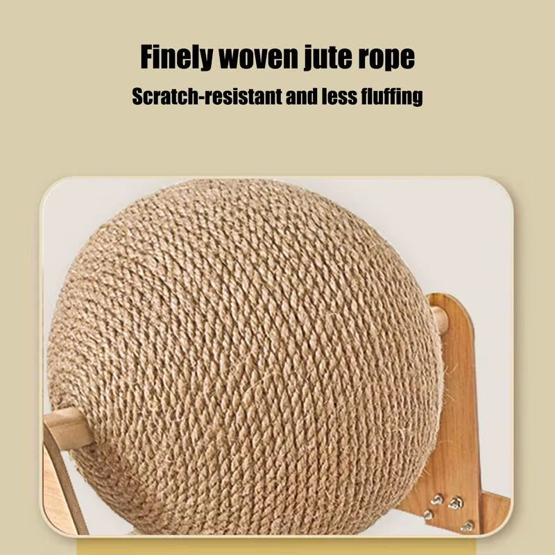 Cat Scratching Board Kitten Grinding Claw Toy Arch Bridge Sisal Scratcher Wooden