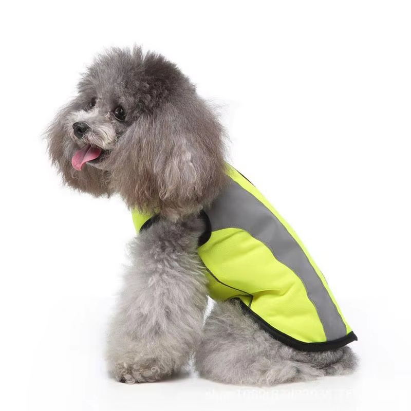 Hunting Dog Vest Fluorescent Dog Vest High Visibility Puppy Jacket with Zipper T