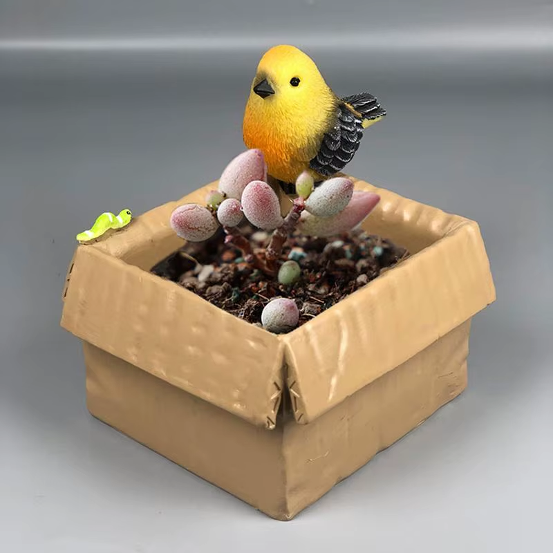 Bird Resin Statue Tabletop Ornament Bird Figurine Decor Decorative Animal Decora