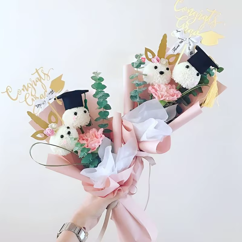 Graduation Hat Toppers 7X Graduation Wine Bottle Toppers with Tassels Photo Prop