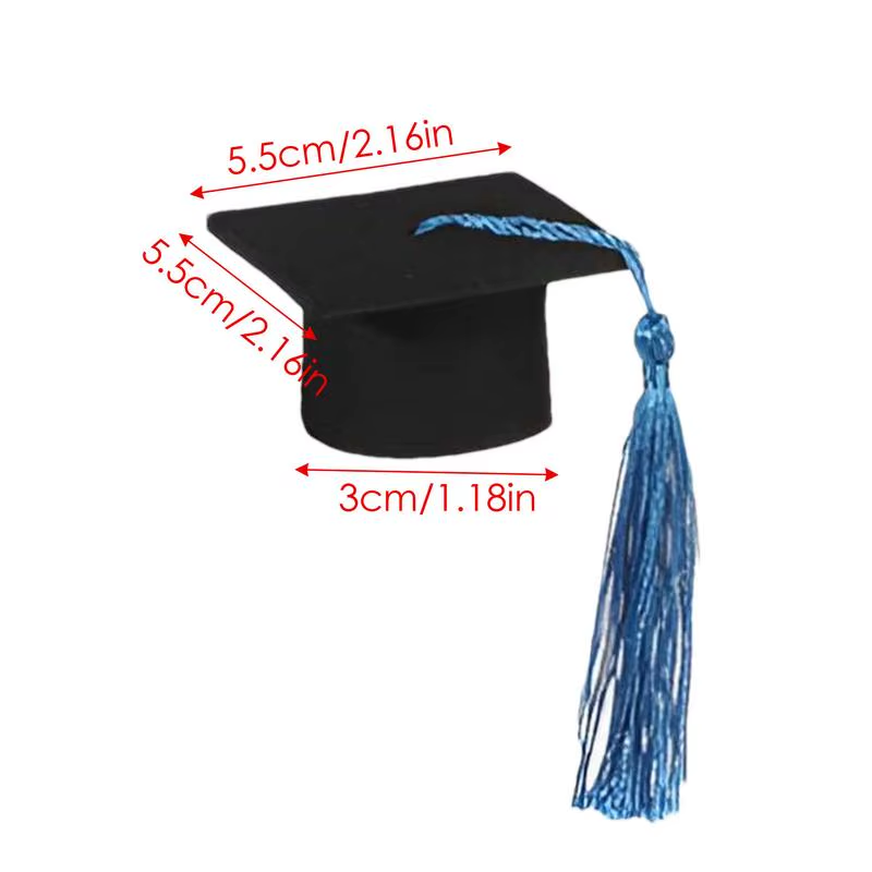 Graduation Hat Toppers 7X Graduation Wine Bottle Toppers with Tassels Photo Prop