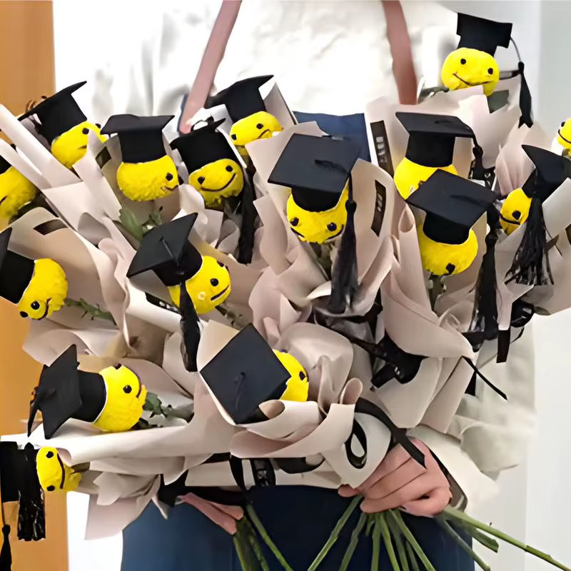 Graduation Hat Toppers 7X Graduation Wine Bottle Toppers with Tassels Photo Prop