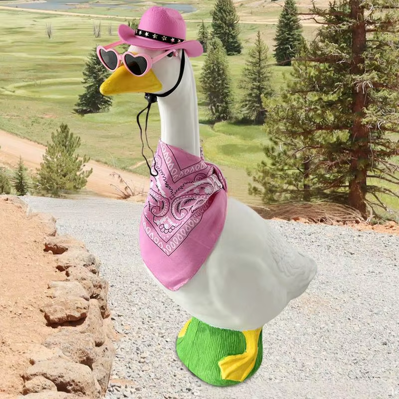Gooses Sculpture Outfit Set Gooses Statue Clothing Kit Fashion Small Animal Outf