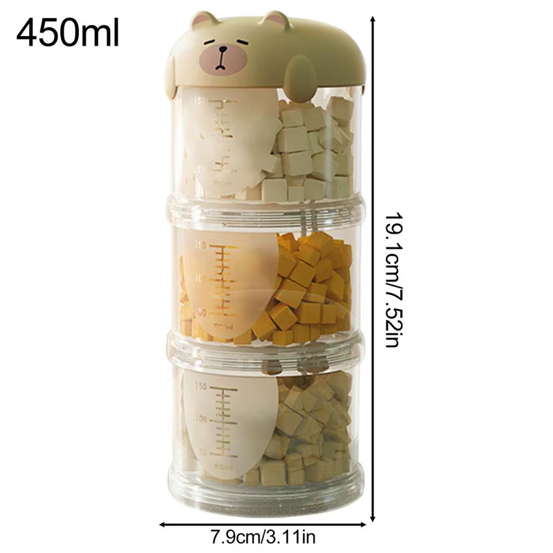 Dog Treat Container Clear Dog Treat Jar Food Dispenser Stackable Decorative Port
