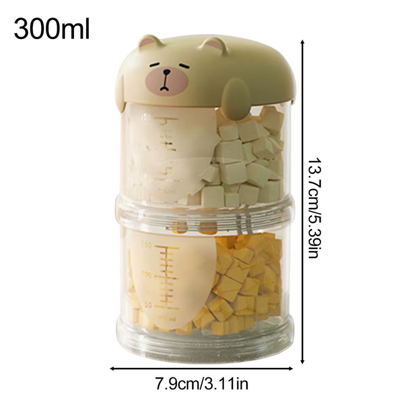Dog Treat Container Clear Dog Treat Jar Food Dispenser Stackable Decorative Port