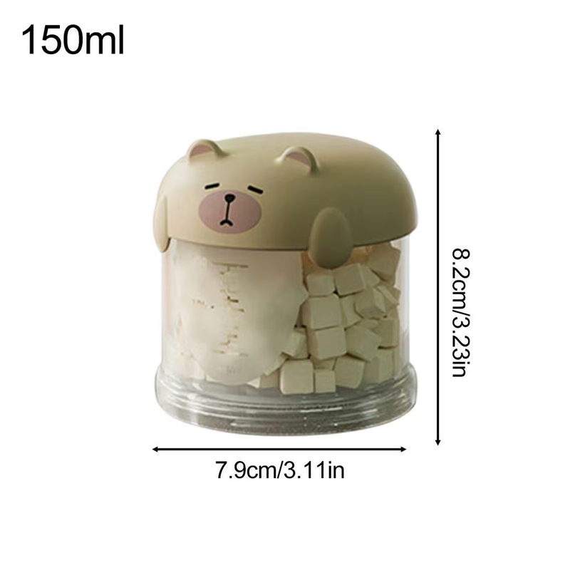Dog Treat Container Clear Dog Treat Jar Food Dispenser Stackable Decorative Port