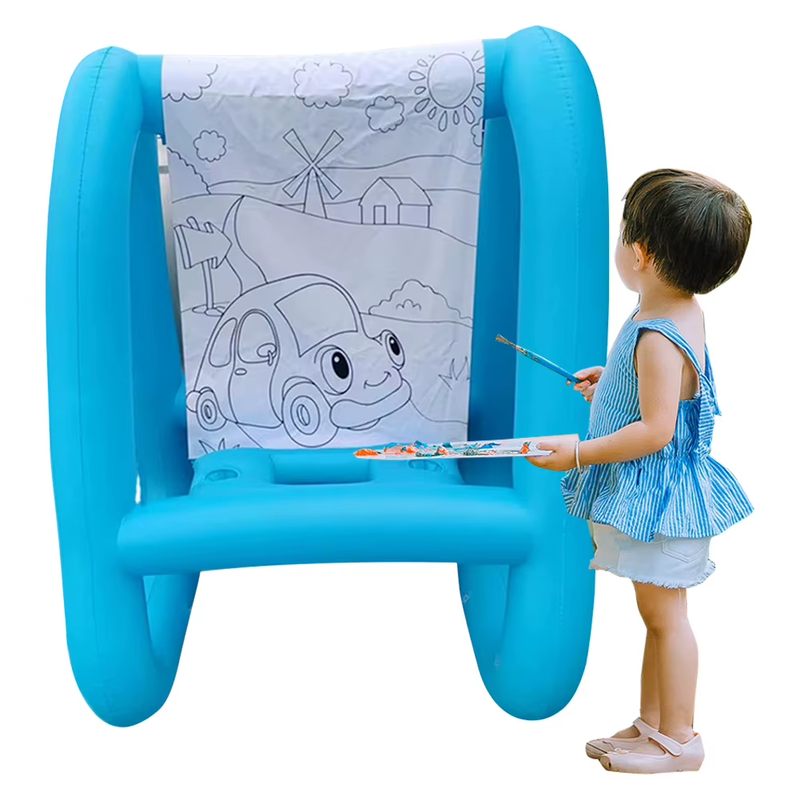 Outdoor Inflatable Easel PVC Washable Outdoor & Indoor Paint Station Reusable To