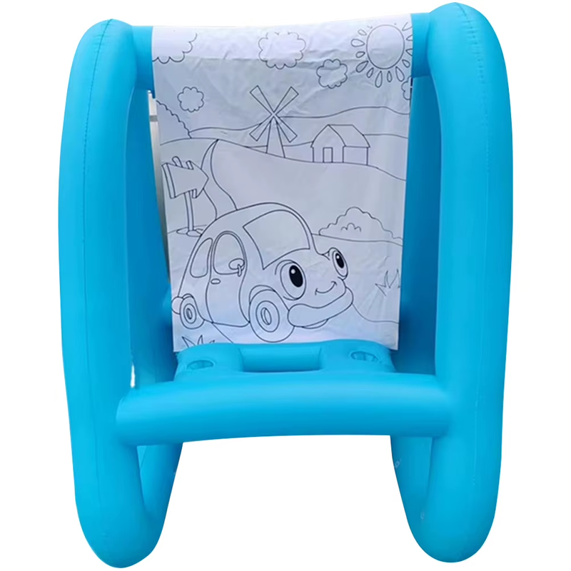 Outdoor Inflatable Easel PVC Washable Outdoor & Indoor Paint Station Reusable To