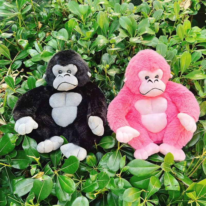 Cartoon Gorilla Plush Toy Chimpanzees Monkey Soft Stuffed Doll Room Decor Birthd