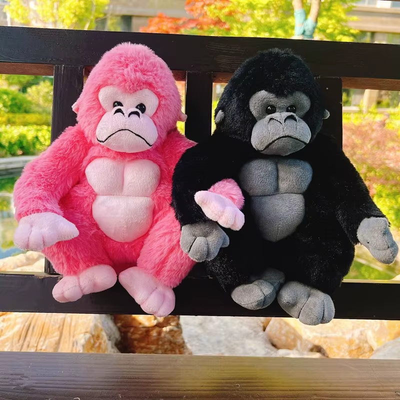 Cartoon Gorilla Plush Toy Chimpanzees Monkey Soft Stuffed Doll Room Decor Birthd