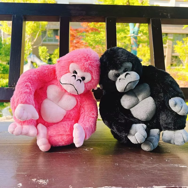 Cartoon Gorilla Plush Toy Chimpanzees Monkey Soft Stuffed Doll Room Decor Birthd