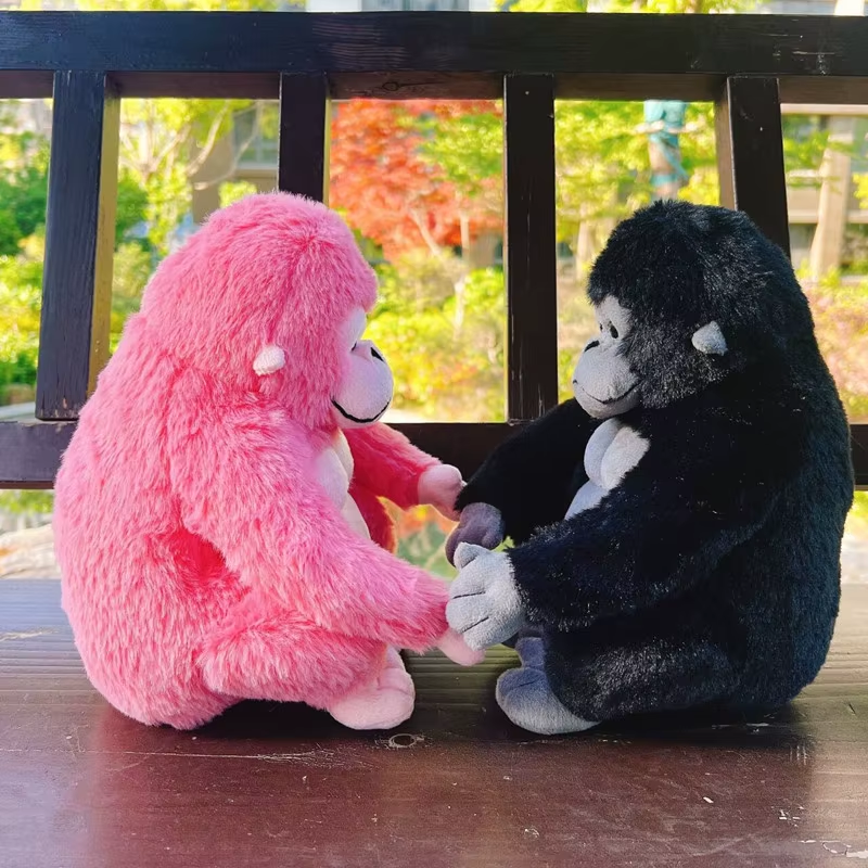 Cartoon Gorilla Plush Toy Chimpanzees Monkey Soft Stuffed Doll Room Decor Birthd
