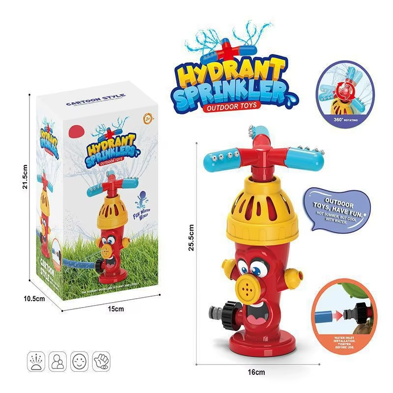 Water Spray Toy Cactus Sprinkler Outdoor Backyard Garden Water Toys Summer Yard