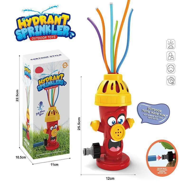 Water Spray Toy Cactus Sprinkler Outdoor Backyard Garden Water Toys Summer Yard