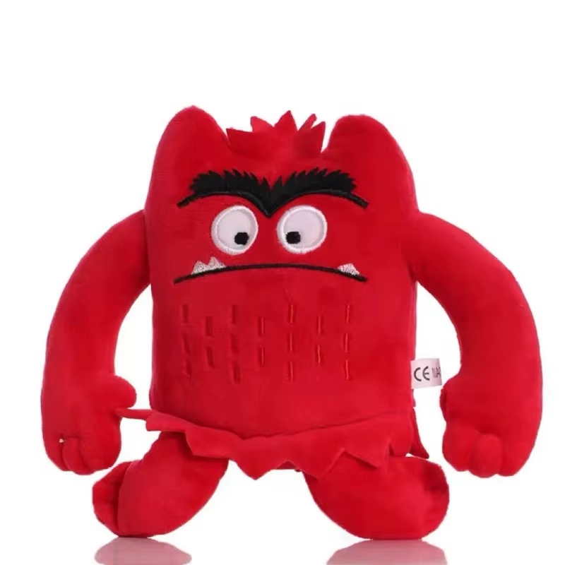 6Pcs/Set 6 Colors Kawaii the Color Monster Plush Doll Children Monster Color Emo