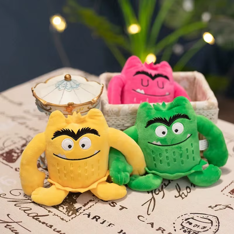 6Pcs/Set 6 Colors Kawaii the Color Monster Plush Doll Children Monster Color Emo