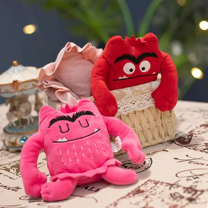 6Pcs/Set 6 Colors Kawaii the Color Monster Plush Doll Children Monster Color Emo