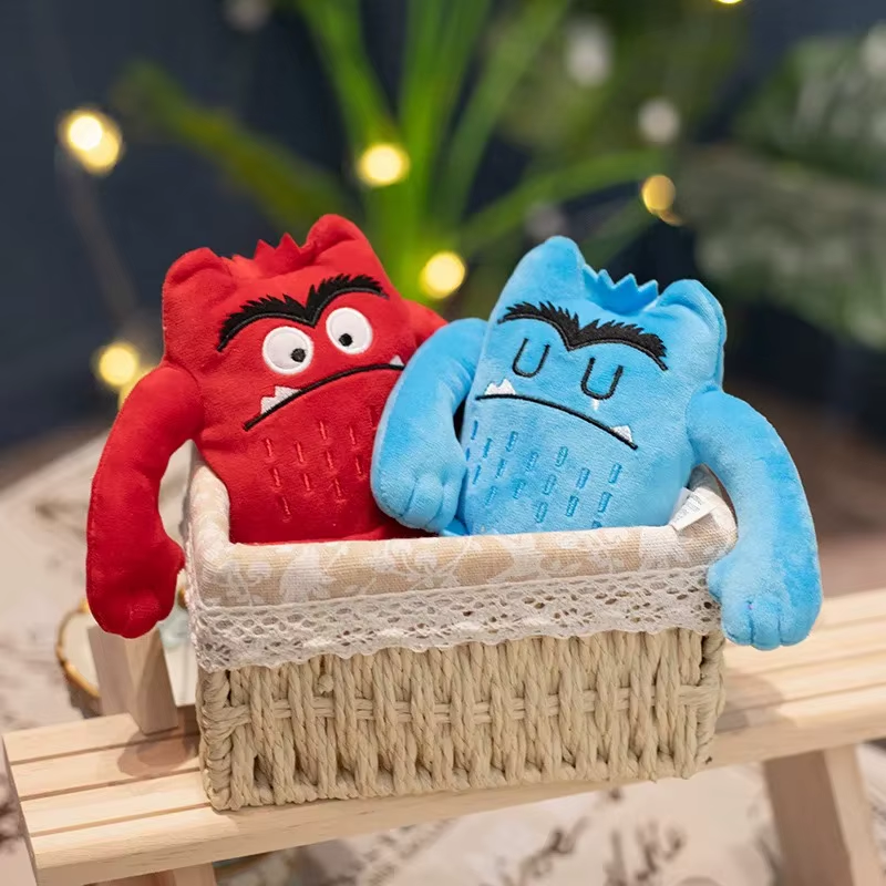 6Pcs/Set 6 Colors Kawaii the Color Monster Plush Doll Children Monster Color Emo
