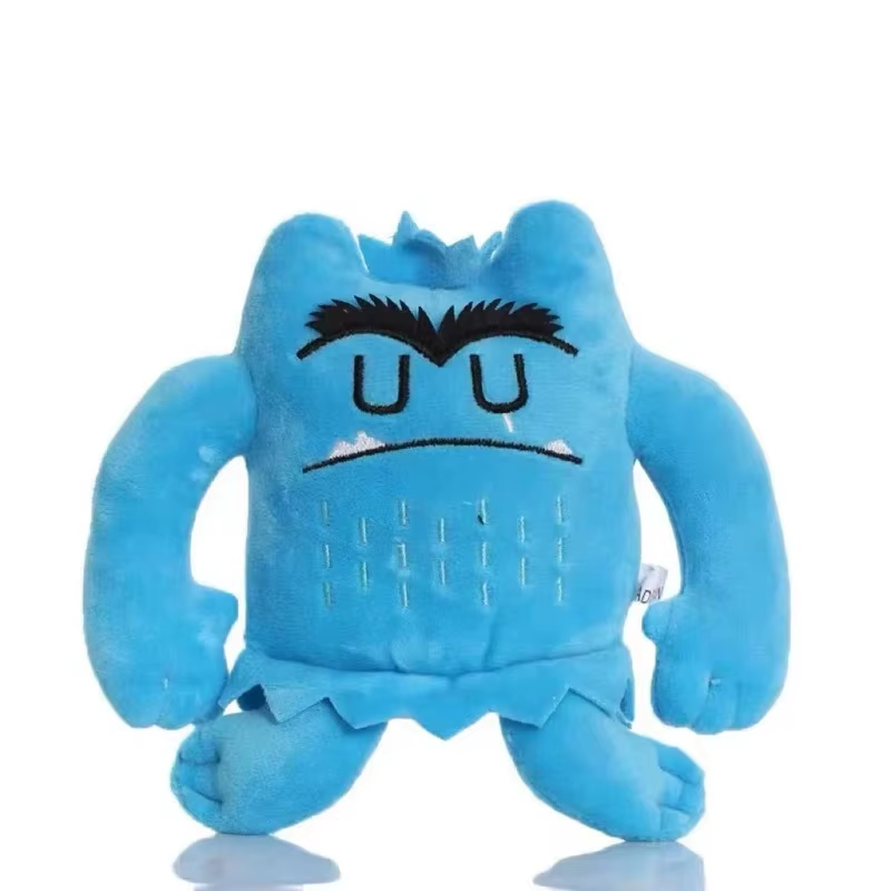 6Pcs/Set 6 Colors Kawaii the Color Monster Plush Doll Children Monster Color Emo