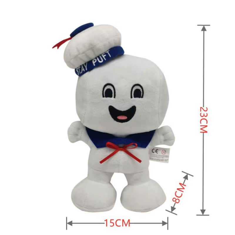 20Cm Green Ghostbusters Plush Toy Cute Ghost Soft Stuffed Plushie Cartoon Ghostb