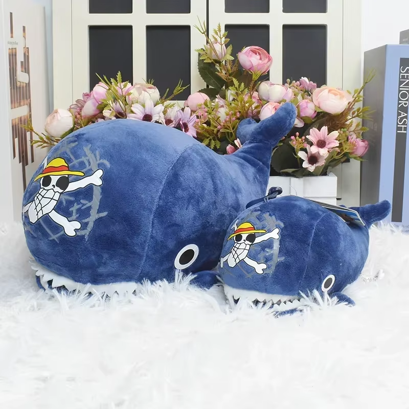 One Piece Laboon Plush Toy Pendant Raab Anime Whale Marine Animal Soft Stuffed D
