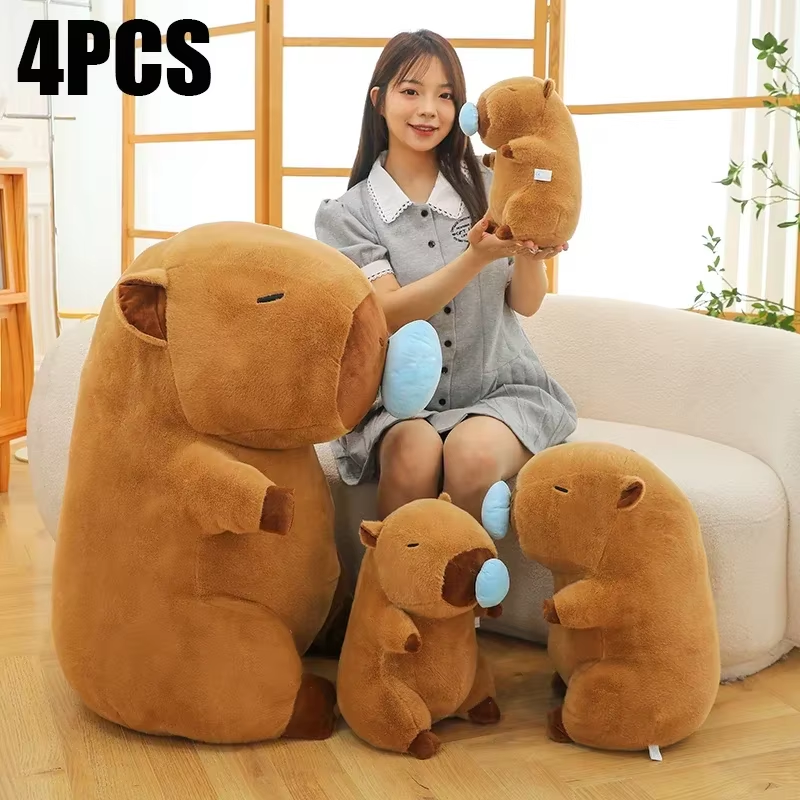 4Pcs Big Snot Bubble Kapibala Stretch Snot Capybara Capybara Doll Cute Doll Plus