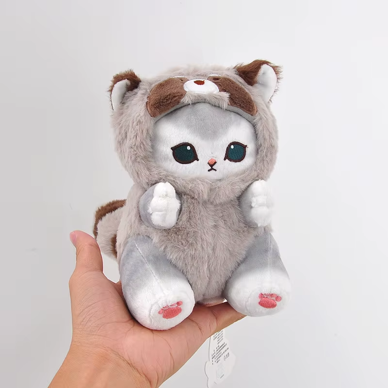 Original Mofusand Long Tail Animals Series 10/20Cm Plush Doll Cute Shark Cat Sof
