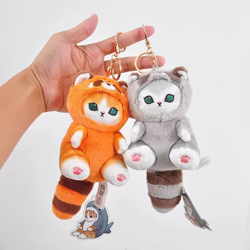 Original Mofusand Long Tail Animals Series 10/20Cm Plush Doll Cute Shark Cat Sof