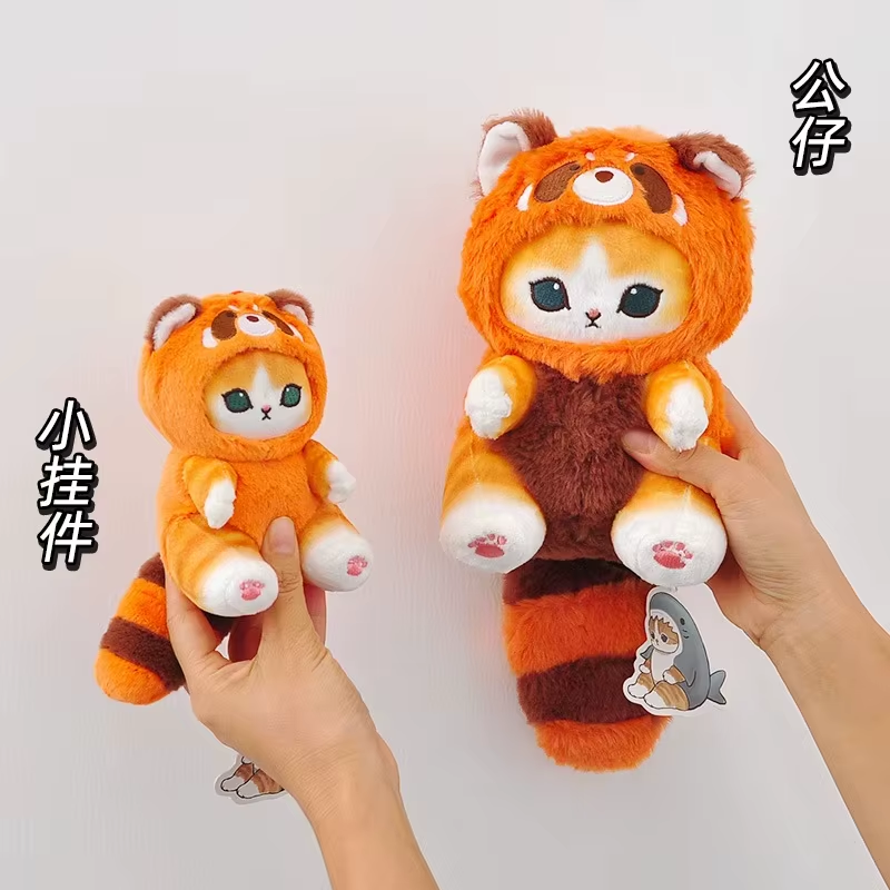 Original Mofusand Long Tail Animals Series 10/20Cm Plush Doll Cute Shark Cat Sof